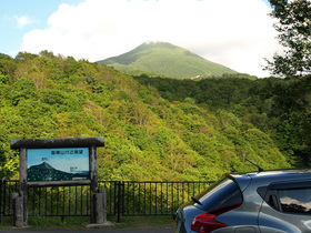 磐梯山の望む