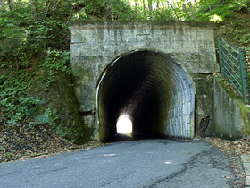 羽鳥湖のトンネル