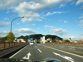 今市市の大谷川を渡る橋