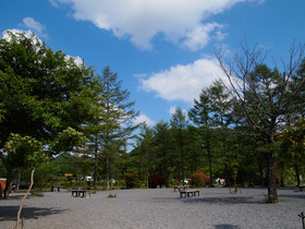 榛名湖　湖畔の公園