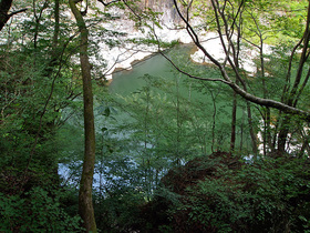 白龍峡 散策路の風景