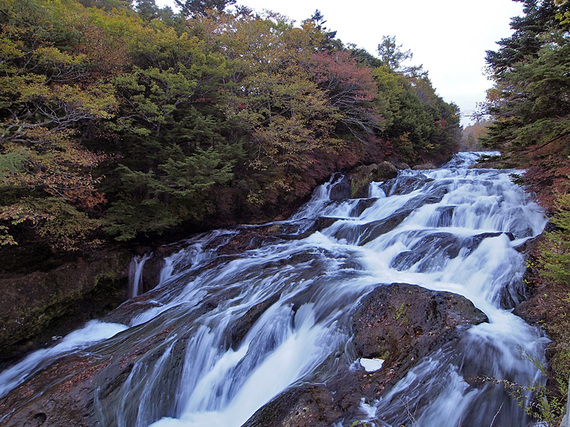 竜頭ノ滝上流部の流れ