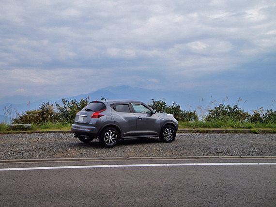 六日町展望台の駐車スペース