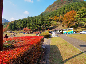 碓氷湖の駐車場