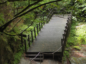 三重の滝の滝見台