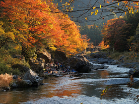 紅葉の御岳渓谷