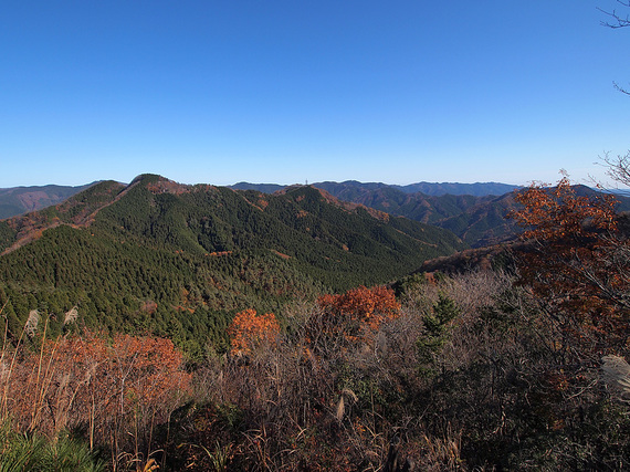 焼山から二子山方面の眺望