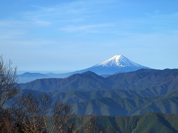 雲取山から望む富士山