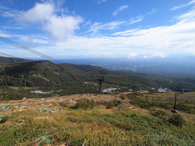 ロープウェイ山頂駅から麓の風景