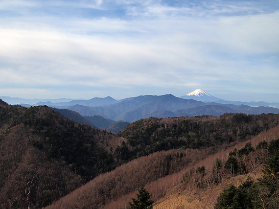 登山道より富士山の眺望