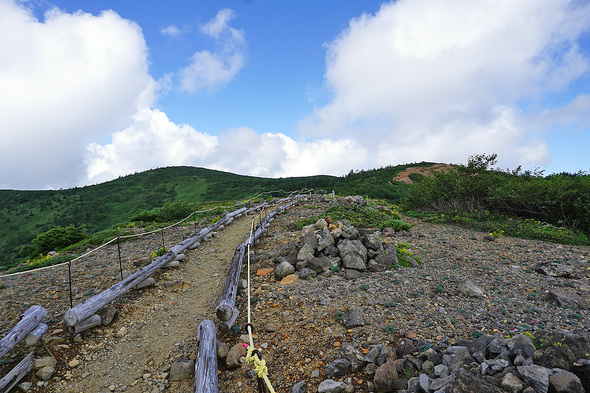 探勝歩道の尾根