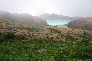 お盆休みに草津白根山