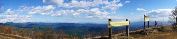 棒ノ折山　山頂パノラマ写真