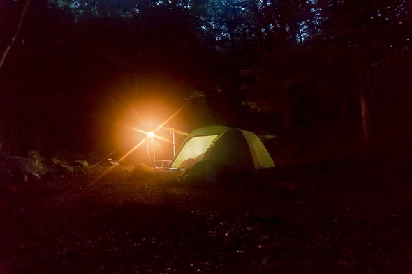 一の瀬高原キャンプ場 19時の様子