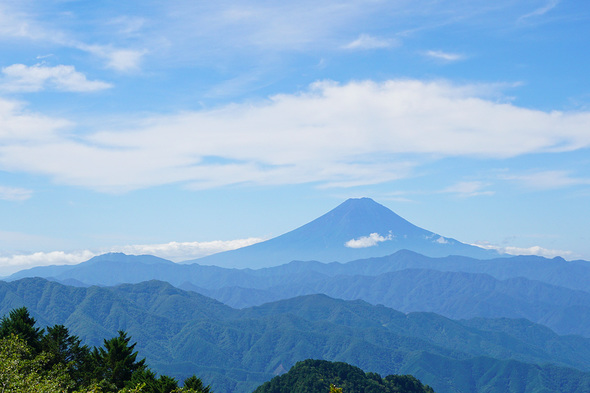 ハンゼノ頭から富士山の眺め