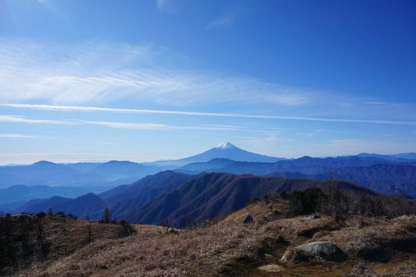 白谷ノ丸 山頂から望む富士山