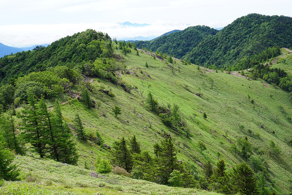 標高2000M地点から大菩薩峠方面の眺望