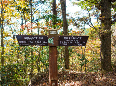 馬頭刈尾根の道標