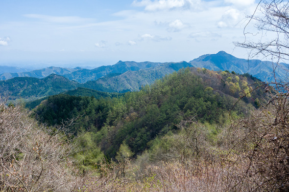 御前山避難小屋付近からの展望