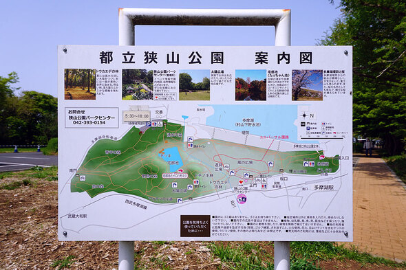 都立狭山公園 案内図