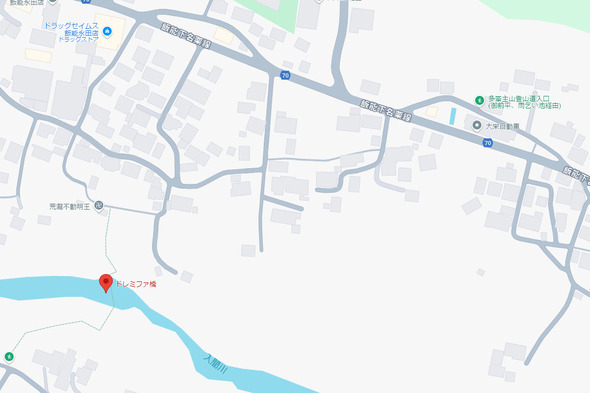 ドレミファ橋ルートの詳細地図(googleマップ)
