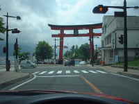 中禅寺湖の鳥居