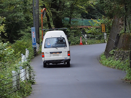 キャニオニングの送迎車