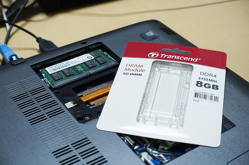 Transcend PC4-17000(DDR4-2133) 8GB TS1GSH64V1H 増設例