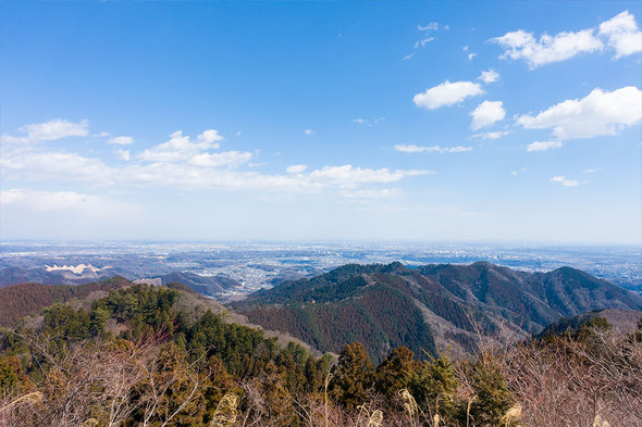 2022年2月27日、景信山頂からの展望