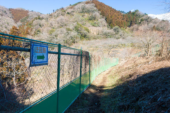 木下沢林道方面の迂回通路