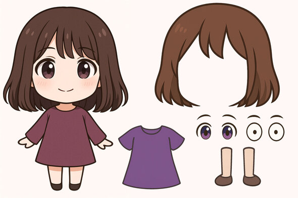 チャットGPTでCartoon Animator用キャラを生成